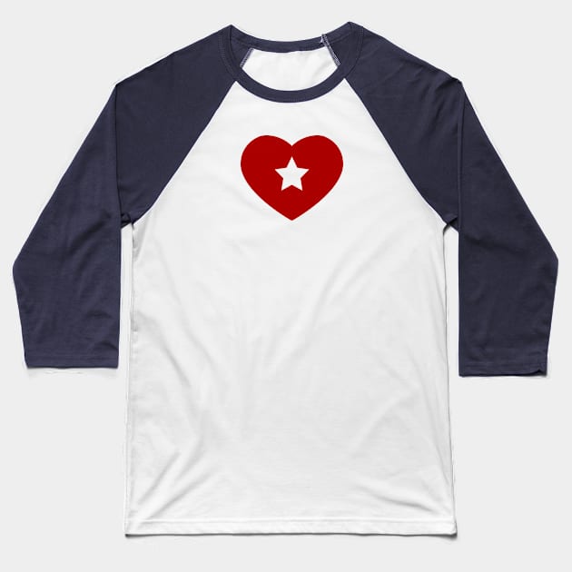 HeartStar Baseball T-Shirt by OrangeCup